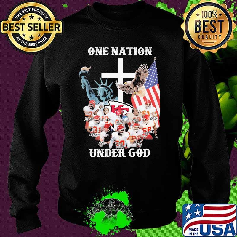 One Nation Under God Kansas City Chiefs Signature Shirt Sweater One Nation Under God Kansas City Chiefs Signature Shirt Sweater