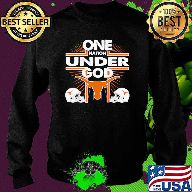 One Nation Under God Texas Baseball Sweater One Nation Under God Texas Baseball Sweater