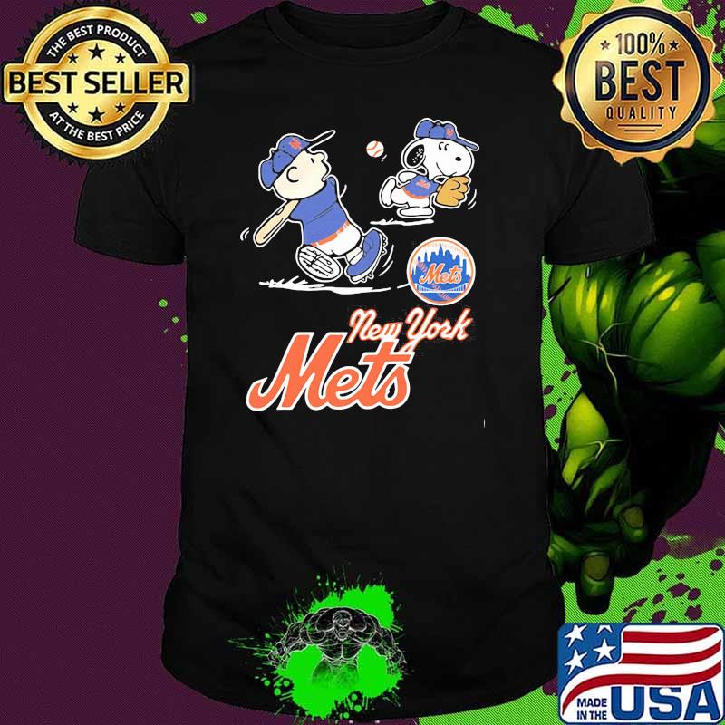Peanuts playing football New York Mets shirt