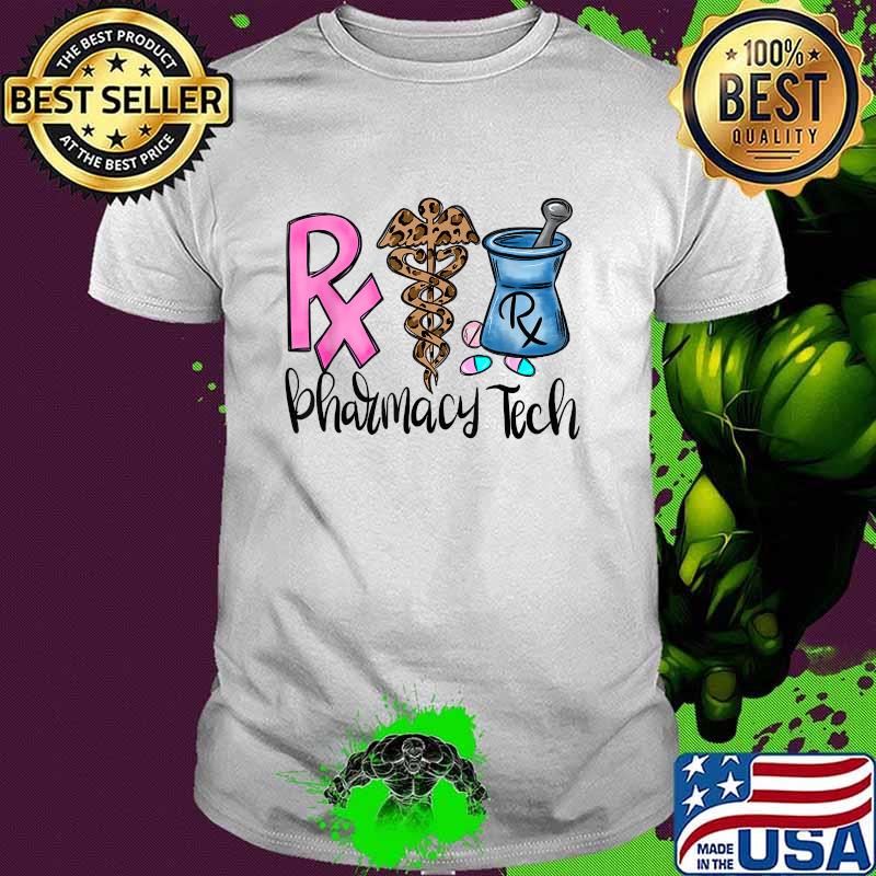 Pharmacy Tech Technician Leopard T-Shirt