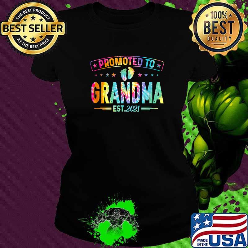 Promoted To Grandma Est 2021 Pregnancy Announcement Watercolor Shirt Ladies tee Promoted To Grandma Est 2021 Pregnancy Announcement Watercolor Shirt Ladies tee