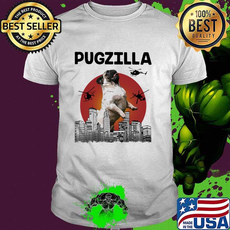 Pugzilla Helicapter Blood Moon Shirt