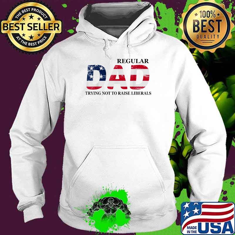 Regular Dad Trying Not to Raise Liberals Flag Father's Day T-Shirt Hoodie Regular Dad Trying Not to Raise Liberals Flag Father's Day T-Shirt Hoodie