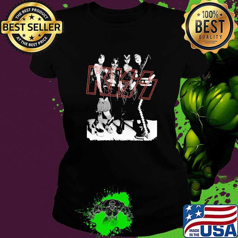Rock And Roll band Music Kiss Ladies tee Rock And Roll band Music Kiss Ladies tee