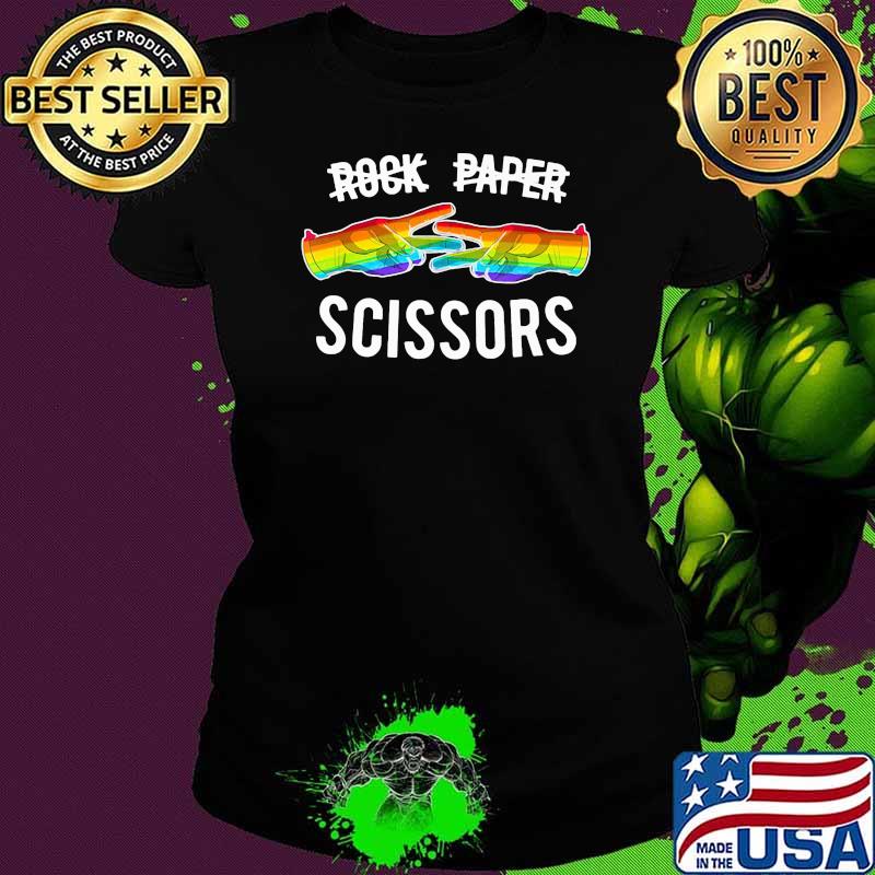 Rock Paper Scissors LGBT Shirt Ladies tee Rock Paper Scissors LGBT Shirt Ladies tee