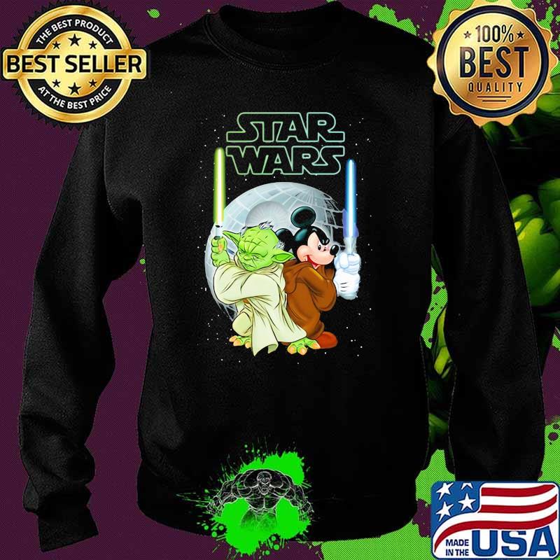 Star Wars Yoda And Mickey Shirt Sweater Star Wars Yoda And Mickey Shirt Sweater