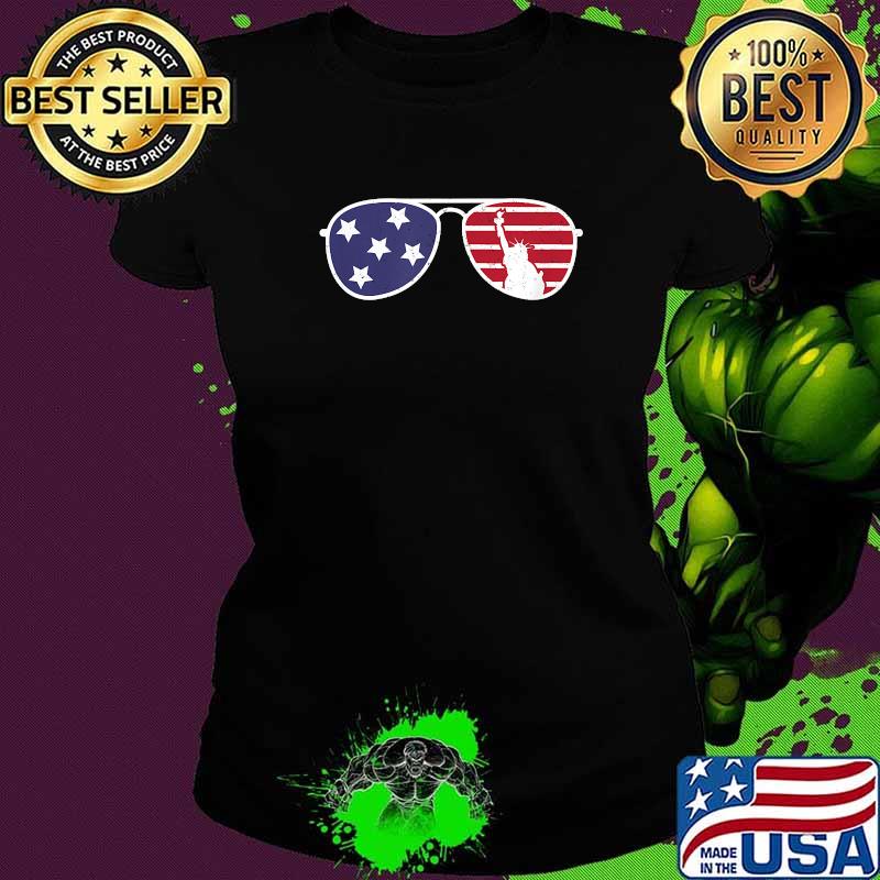 Sunglasses 4th Of July USA Flag Independence Day T-Shirt Ladies tee Sunglasses 4th Of July USA Flag Independence Day T-Shirt Ladies tee