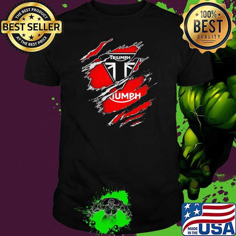 Super hero Triumph logo shirt