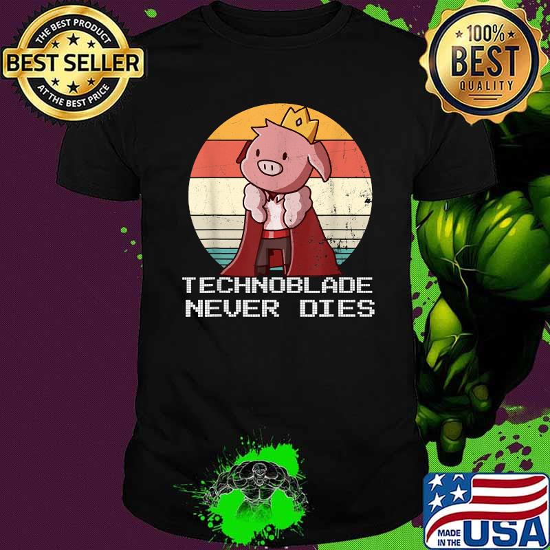 Technoblade Never Dies Merch Cosplay Vintage Shirt