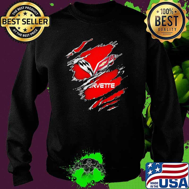 The Evolution Of The Chevrolet Corvette Logo Sweater The Evolution Of The Chevrolet Corvette Logo Sweater