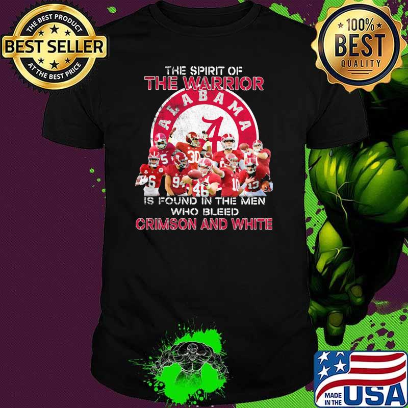 The spirit of the warrior is found in the men who bleed crimson and white shirt