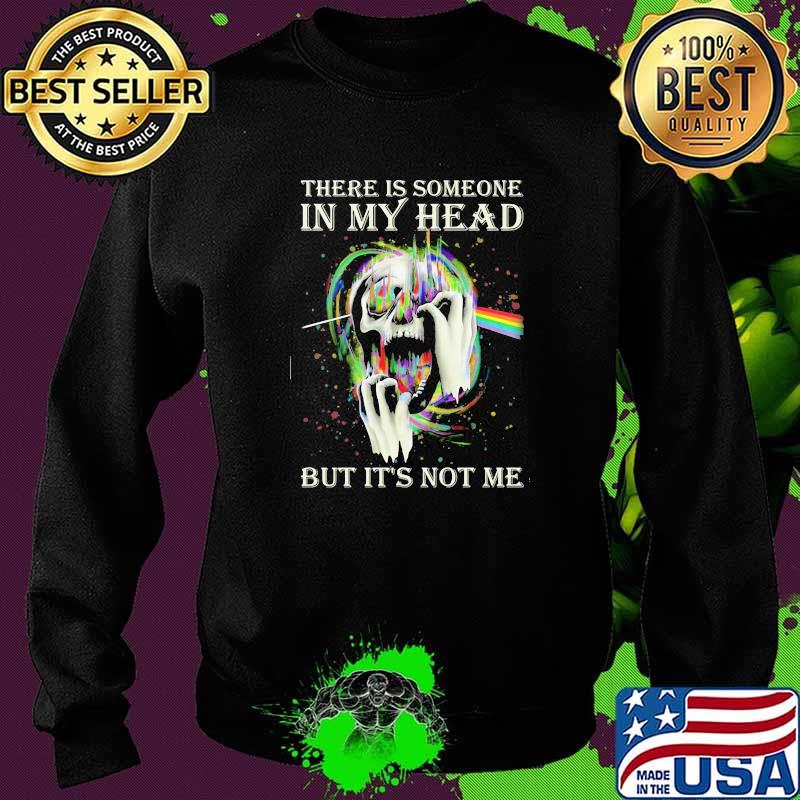There is someone in my head but it's not me skull rainbow pink floyd Sweater There is someone in my head but it's not me skull rainbow pink floyd Sweater