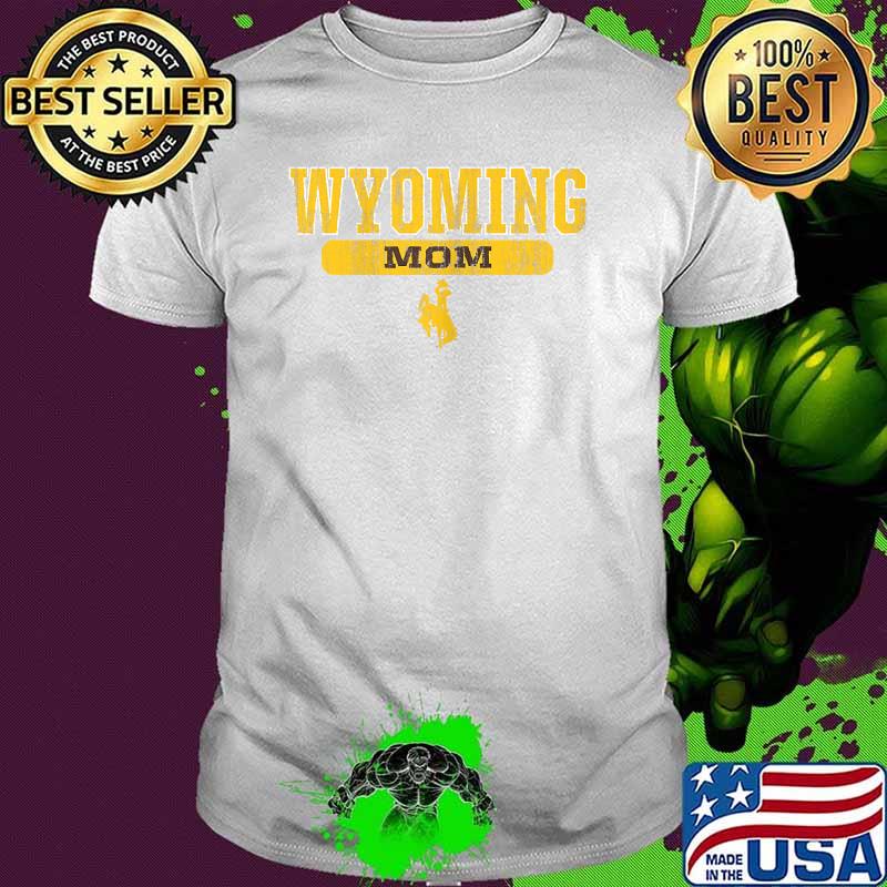 Wyoming Cowboys Apparel Mom Block Pill Shirt Wyoming Cowboys Apparel Mom Block Pill Shirt