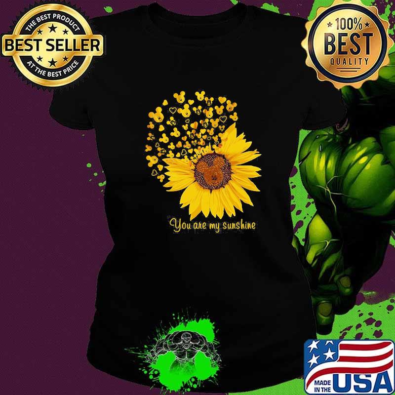 You are my sunshine sunflower mickey Ladies tee You are my sunshine sunflower mickey Ladies tee