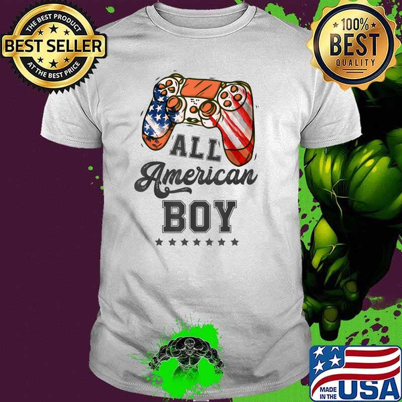 All American Boy 4th of July Video Game T-Shirt