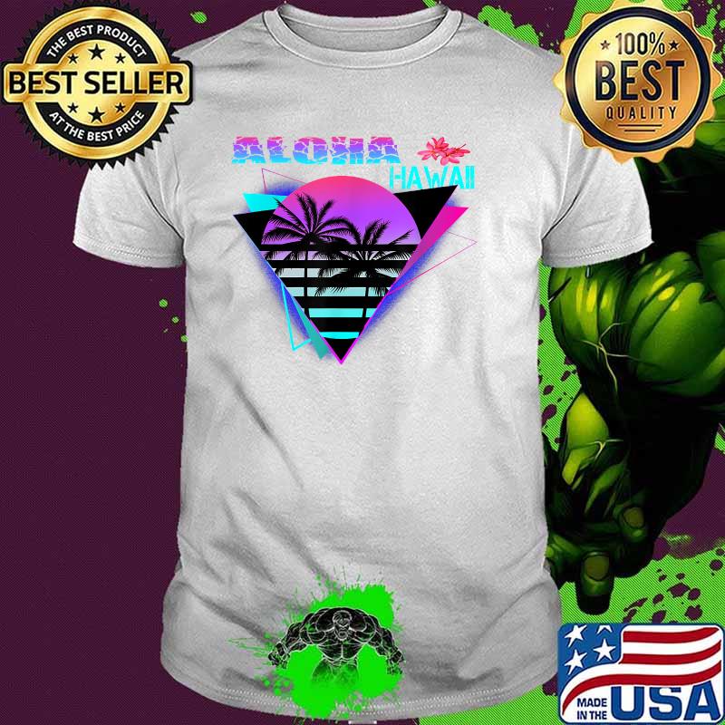 Aloha Hawaii Island Palm Beach T-Shirt