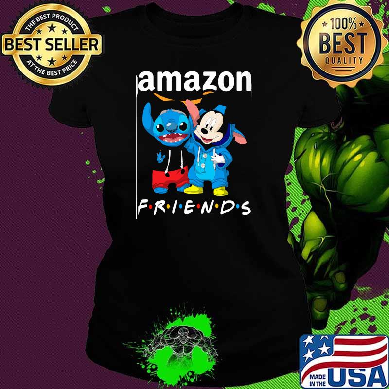 Amazon friends stitch and mickey Ladies tee Amazon friends stitch and mickey Ladies tee