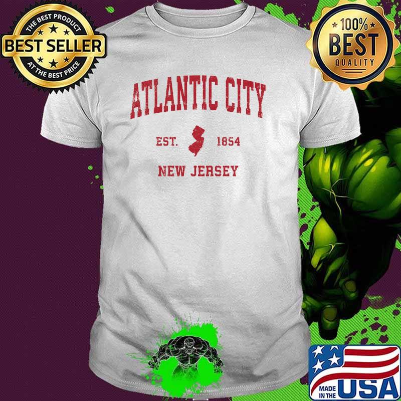 Atlantic City New Jersey 1854 NJ Vintage Sports Shirt