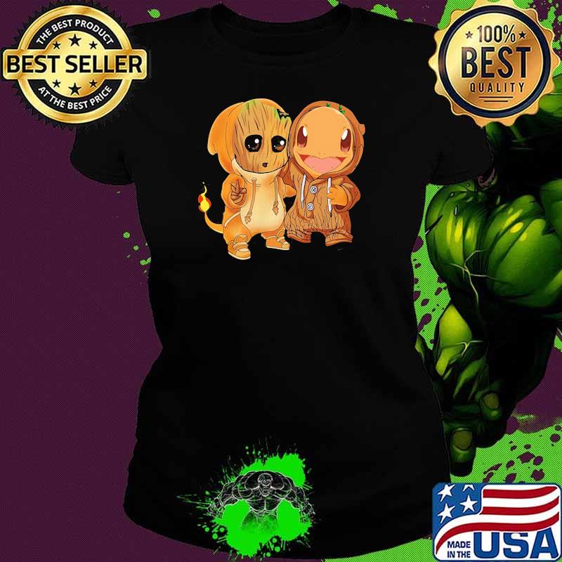 Baby groot and Baby Kaiyu Dragon Shirt Ladies tee Baby groot and Baby Kaiyu Dragon Shirt Ladies tee