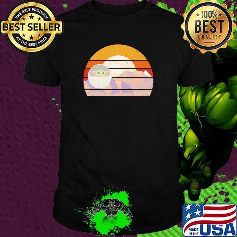 Baby yoda this is the way star wars vintage sunset shirt