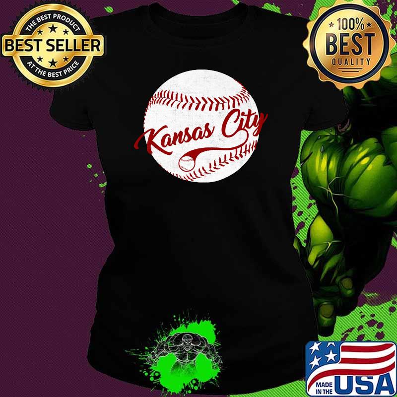 Baseball Kansas City National Pastime T-Shirt Ladies tee Baseball Kansas City National Pastime T-Shirt Ladies tee