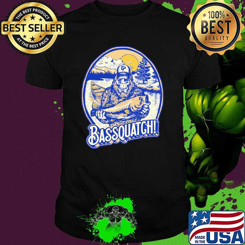 Bassquatch Bigfoot Fishing Shirt