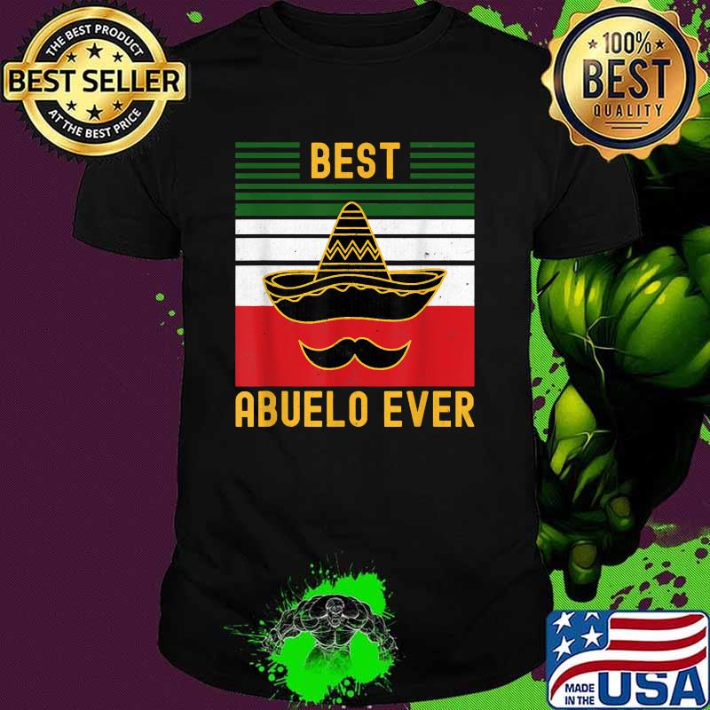 Best Abuelo Ever in Spanish Vintage Mexico Flag Father's Day T-Shirt