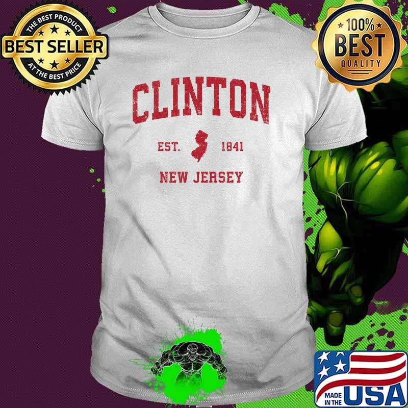 Clinton New Jersey 1841 NJ Vintage Sports Shirt