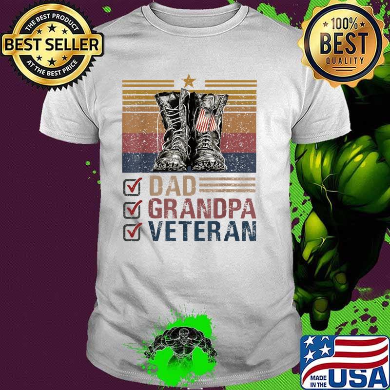 Dad Grandpa Veteran Vintage Favorite Holiday Veterans Day T-Shirt Dad Grandpa Veteran Vintage Favorite Holiday Veterans Day T-Shirt