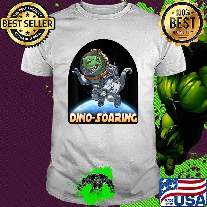 Dinosaur Astronaut in Space T-Rex Dino-Soaring T-Shirt