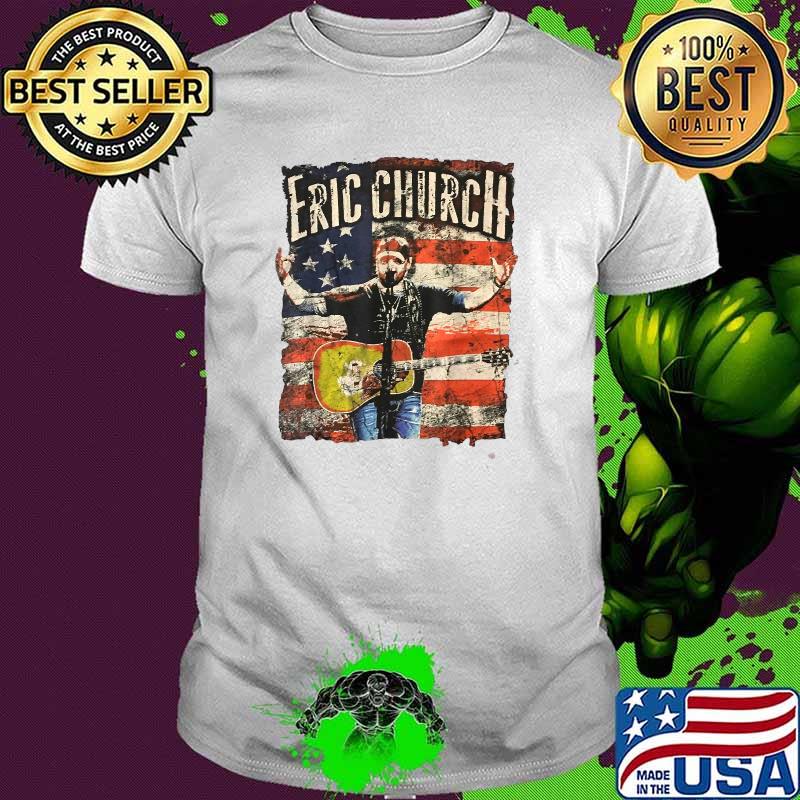 Erics Churchs American Flag T-Shirt