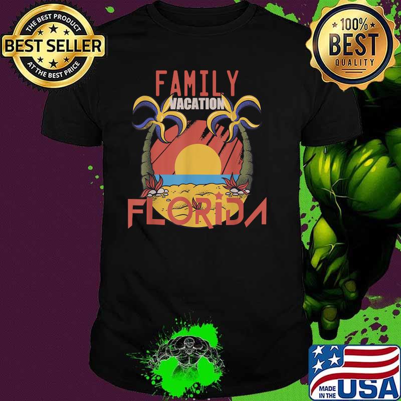 Family Vacation 2021 Florida Sunset Shirt