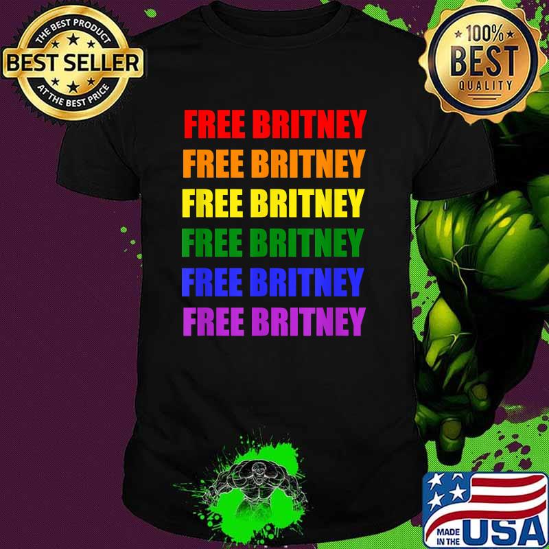 FreeBritney Free Britney Rainbow Pride Month LGBTQ T-Shirt