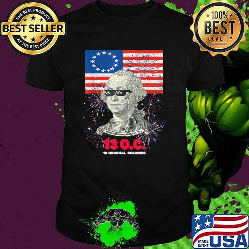 George Washington 13 Colonies Founding Father July 4th 1777 T-Shirt