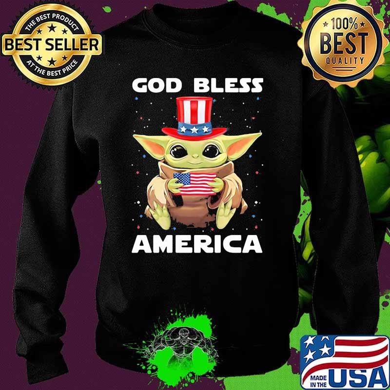 God Bless America Baby Yoda Shirt Sweater God Bless America Baby Yoda Shirt Sweater