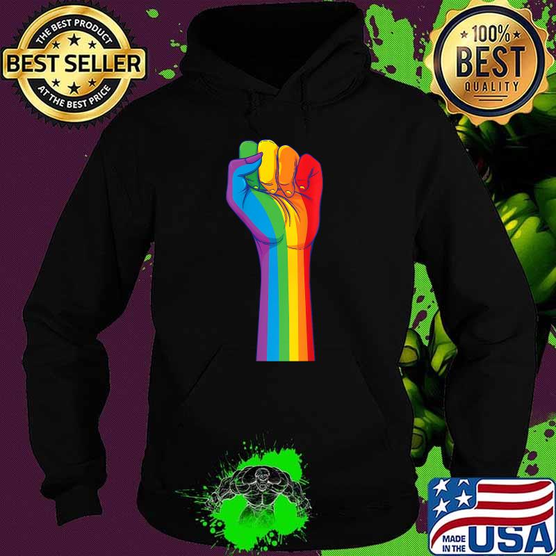 Hand Rainbow Gay Pride T-Shirt Hoodie Hand Rainbow Gay Pride T-Shirt Hoodie