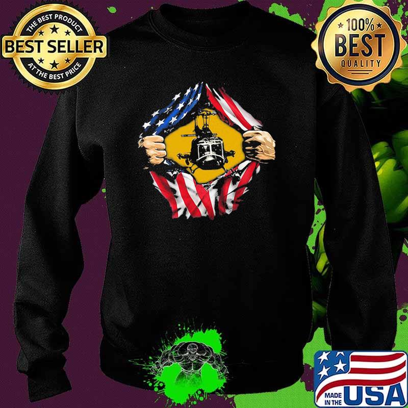Huey in Heart American Flag Shirt Sweater Huey in Heart American Flag Shirt Sweater