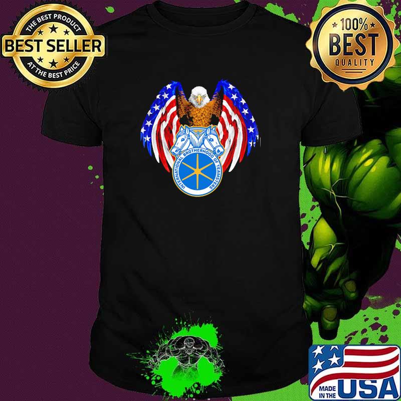 International brotherhood of teamsters eagle american flag shirt