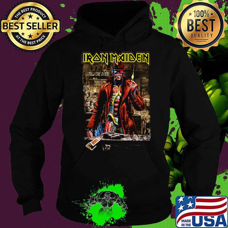 Iron Maiden - Stranger Sepia Shirt Hoodie Iron Maiden - Stranger Sepia Shirt Hoodie