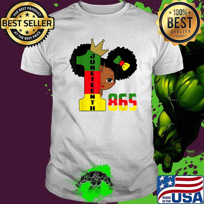 Juneteenth Celebrating 1865 Cute Black Girls T-Shirt