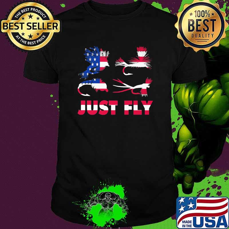 Just fly american flag animal shirt