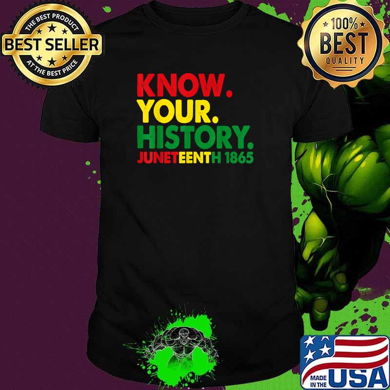 Know Your History Juneteenth 1865 Shirt
