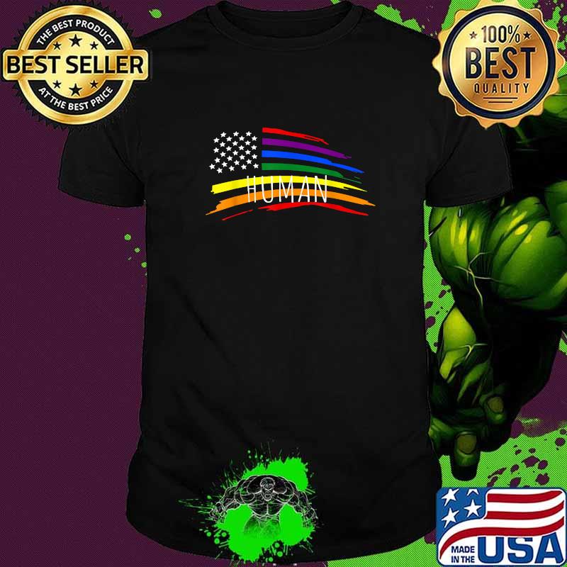 LGBT Gay Pride Human Equality Flag T-Shirt