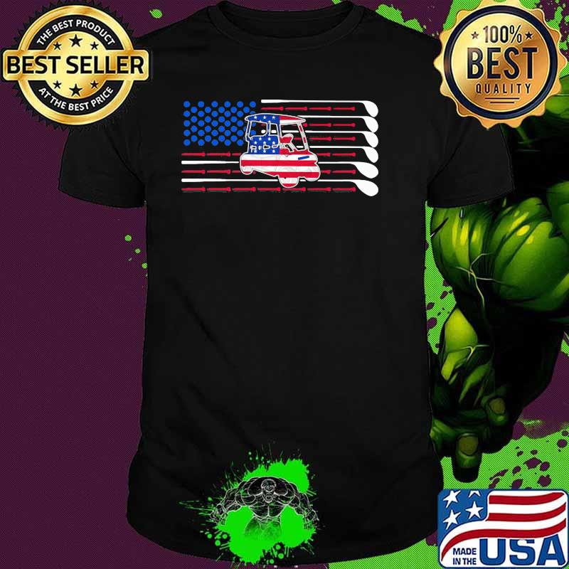 Love Golf Roll American Flag Shirt