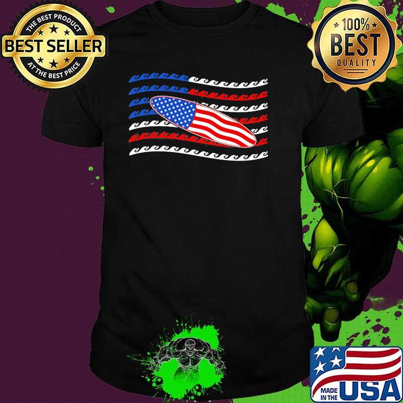 Love Surfing American Flag Shirt