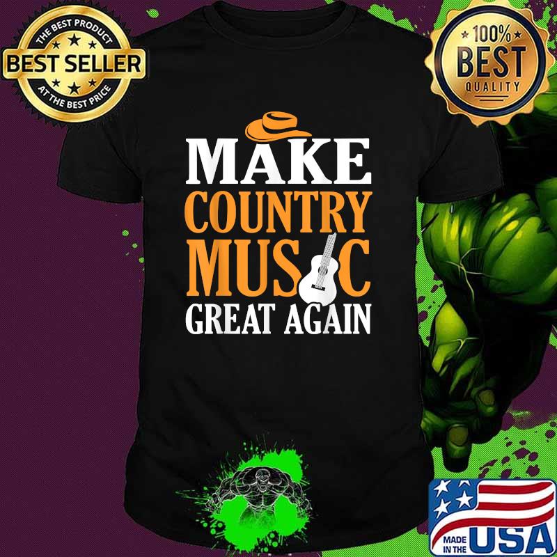 Make Country Music Great Again Guitar T-Shirt