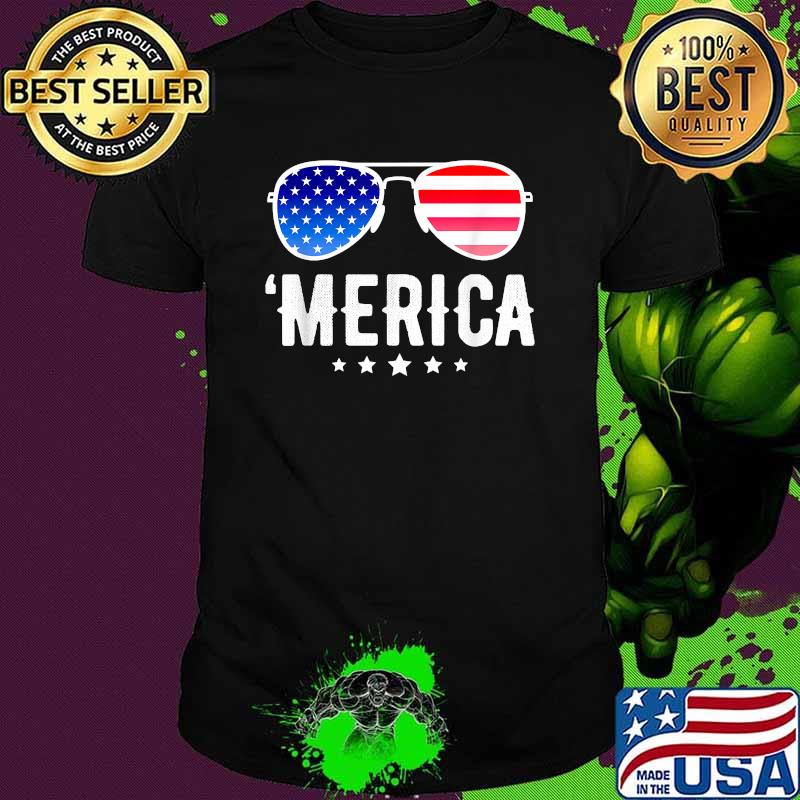 Merica 4th July American Flag Patriotic T-Shirt Merica 4th July American Flag Patriotic T-Shirt