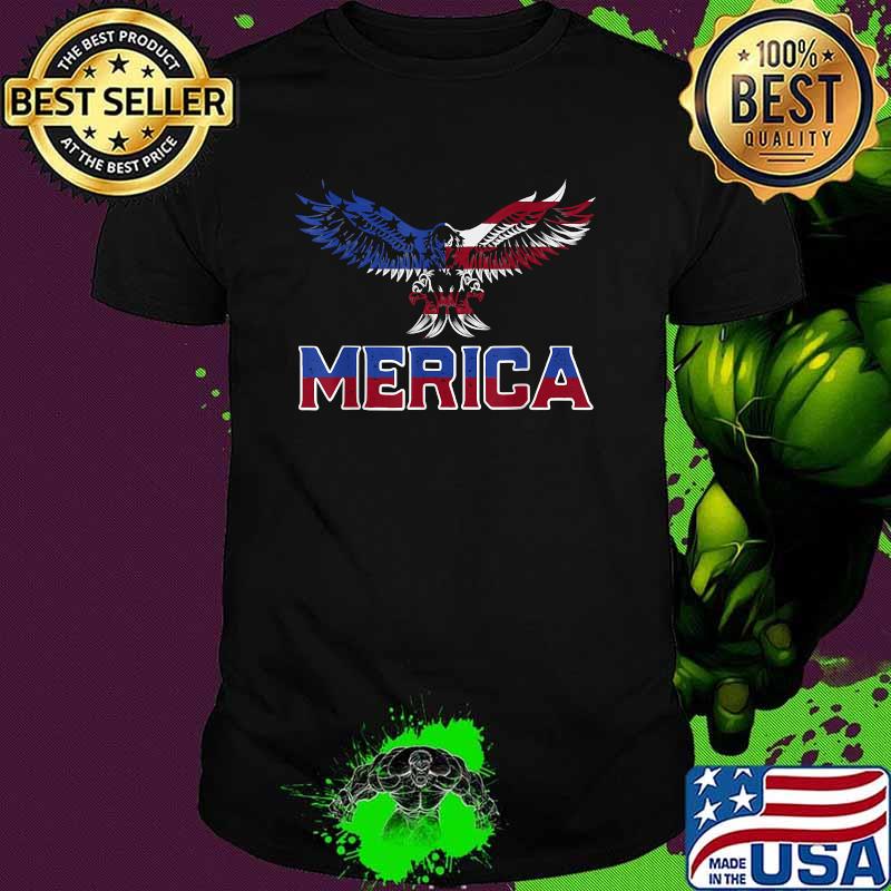 Merica Eagle USA Flag Shirt