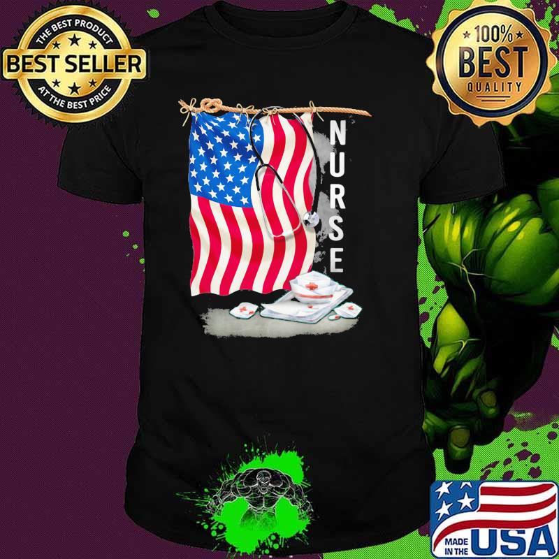 Nurse US Flag Shirt