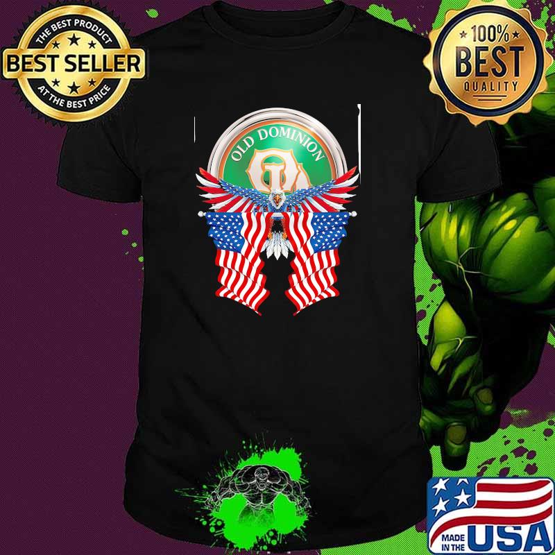 Old dominion logo eagle american flag shirt
